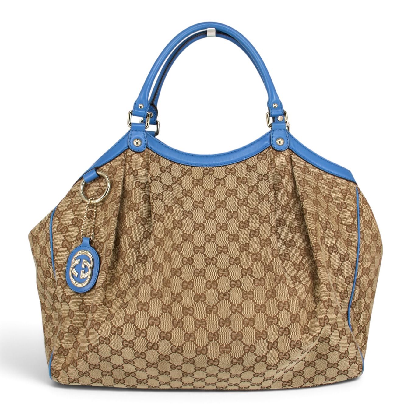 Gucci Sacs femmes: Gucci Sukey GG beige/blau – D'occasion à Binningen par Designerlabels