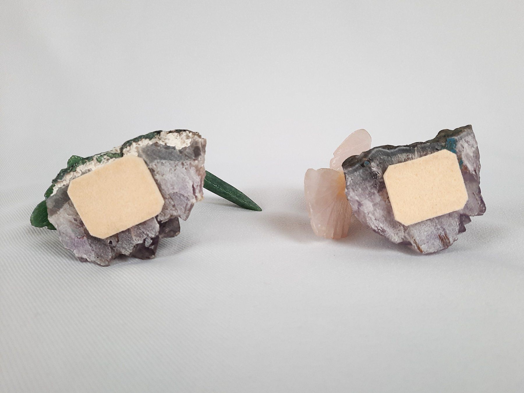 Pierres précieuses: 2 Amethyst mit Vogel – D'occasion à Beinwil am See par Restwert_Beinwil 2