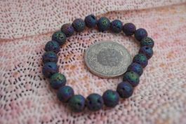 Armband     8mm  Lava  - Regenbogen Titan Beschichtet