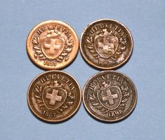 1 Rappen 1851/79/87/98
