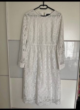 Weisses Kleid von Shein, Gr. L, perfekt für den Frühling!
