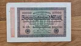Dt. Reich 1923, 20'000 Mark für 1.50