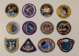 APOLLO Mission Patch Aufnäher Set