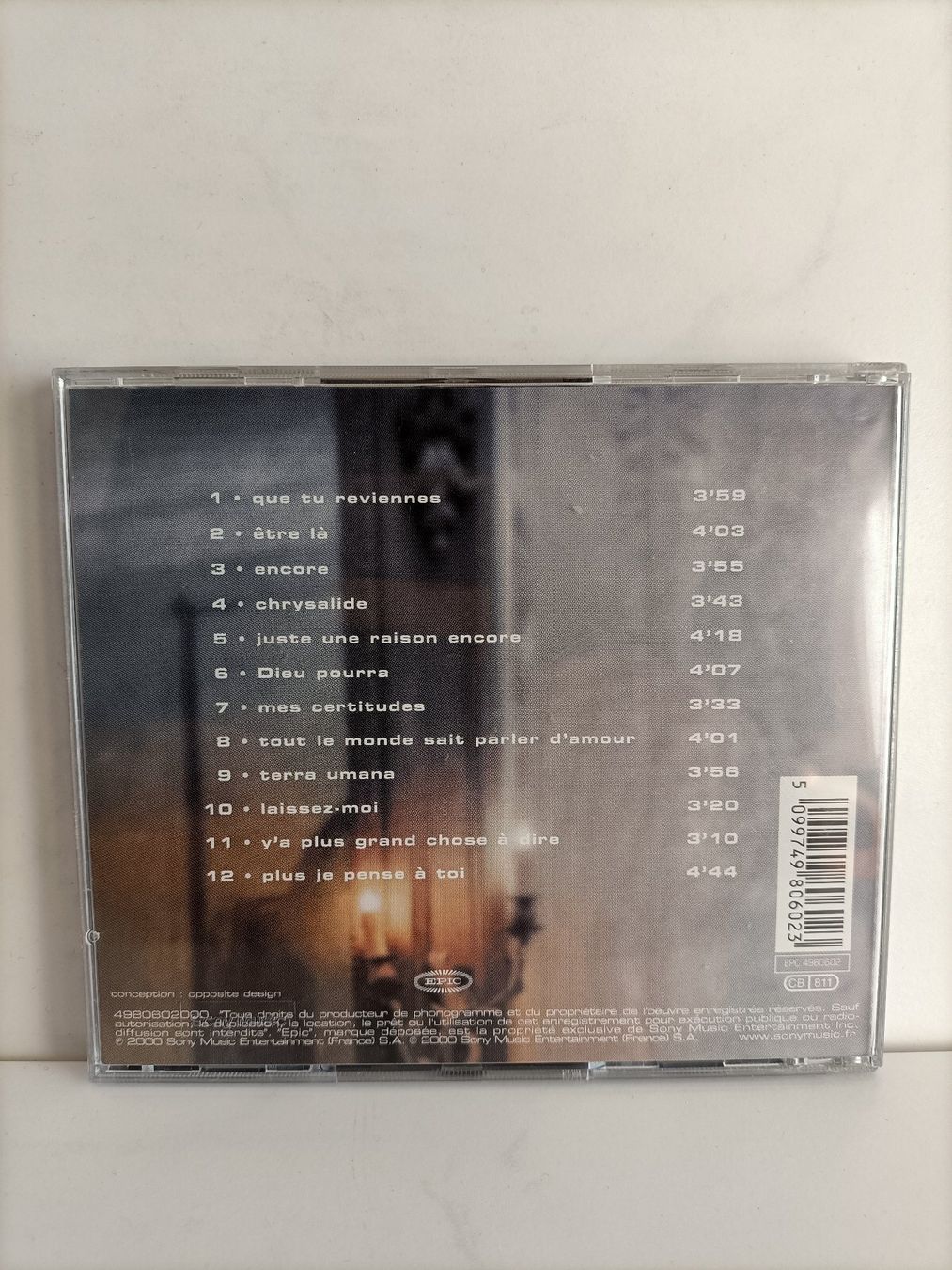 CDs: CD Patrick Fiori / Chrysalide / 2000 – Gebraucht aus crans montana von AB3963 1