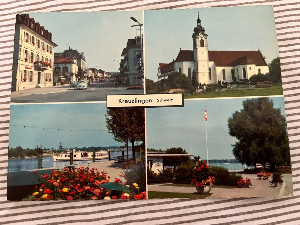 AK Kreuzlingen am Bodensee Hauptstrasse Hafen (01.09.1961) (Gebraucht ...