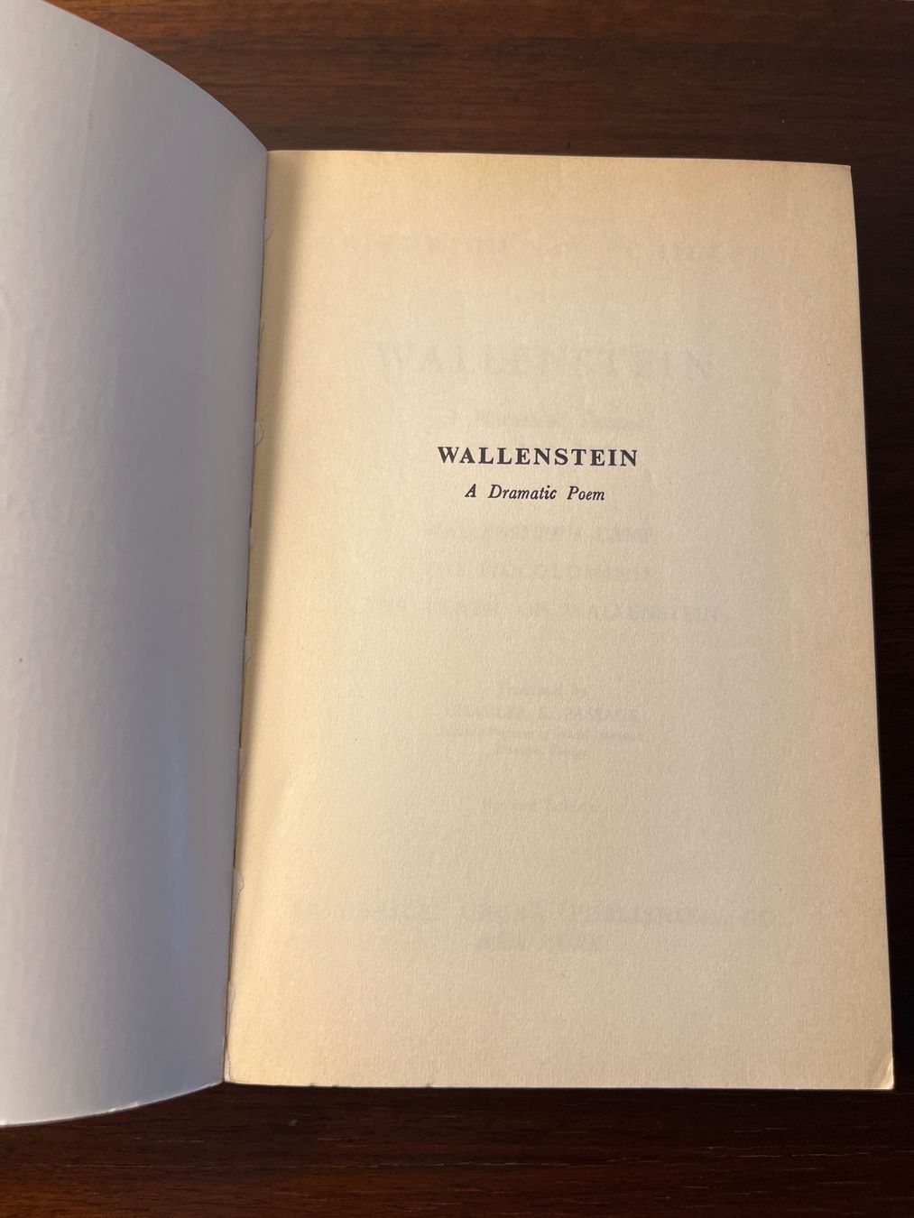 Libri: Buch - Wallenstein, Schiller, English – Usato da Luzern venduto da Jiggy_8898 3