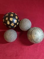 4er Set Vintage Deko Kugeln, einzigartiges Design!