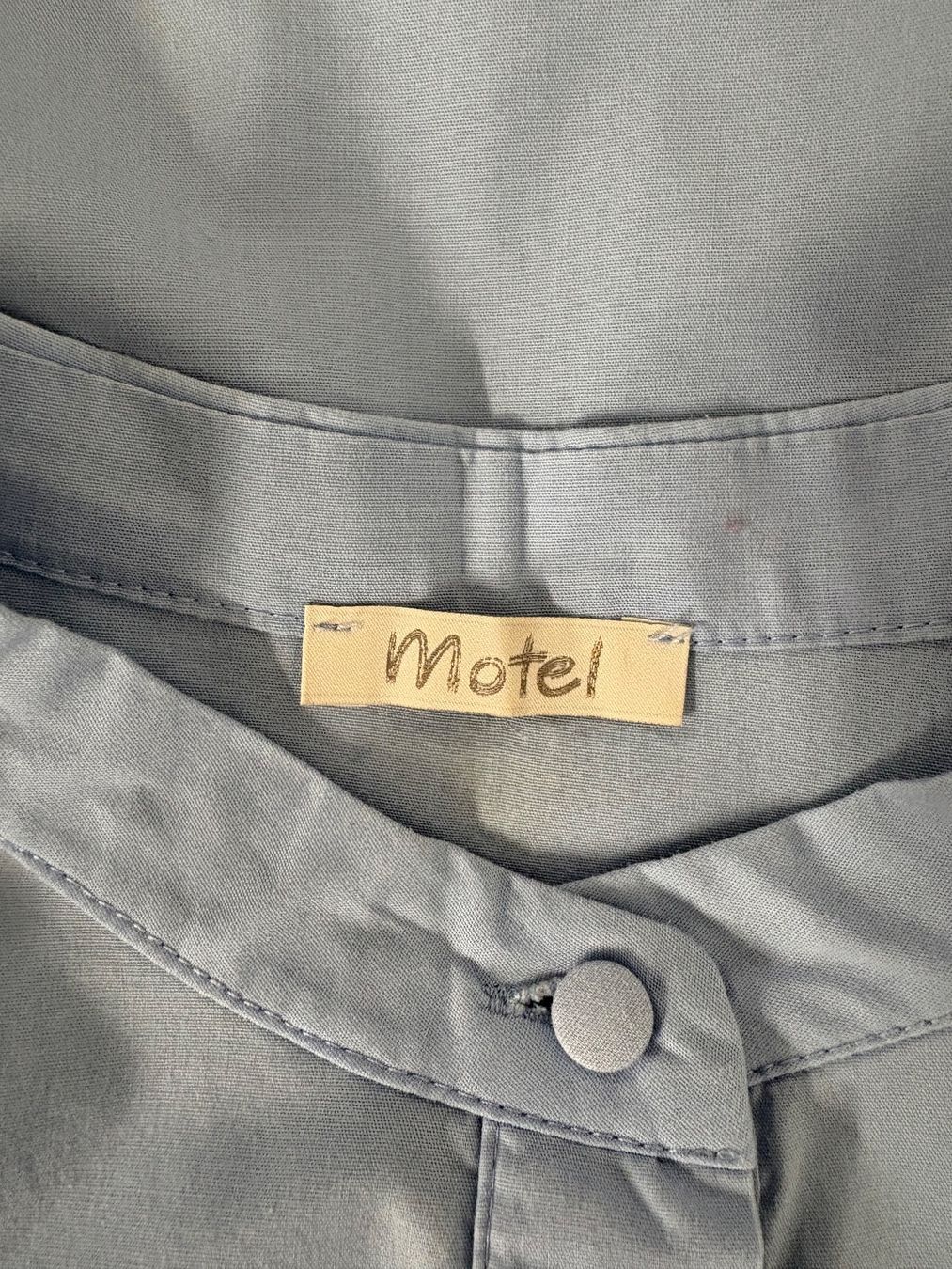 Camicette: Lange Bluse von Motel hellblau Gr. M Baumwolle – Nuovo (secondo la descrizione) da Regensdorf venduto da secondchancefashion 3