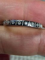 Bague argent avec diamants de moissanite certifiés GRA