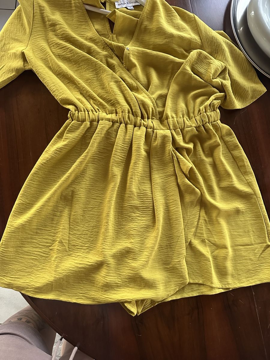 Tute: Jumpsuit, kurz, Grösse M, Gelb – Usato da Zürich venduto da san_828b 6