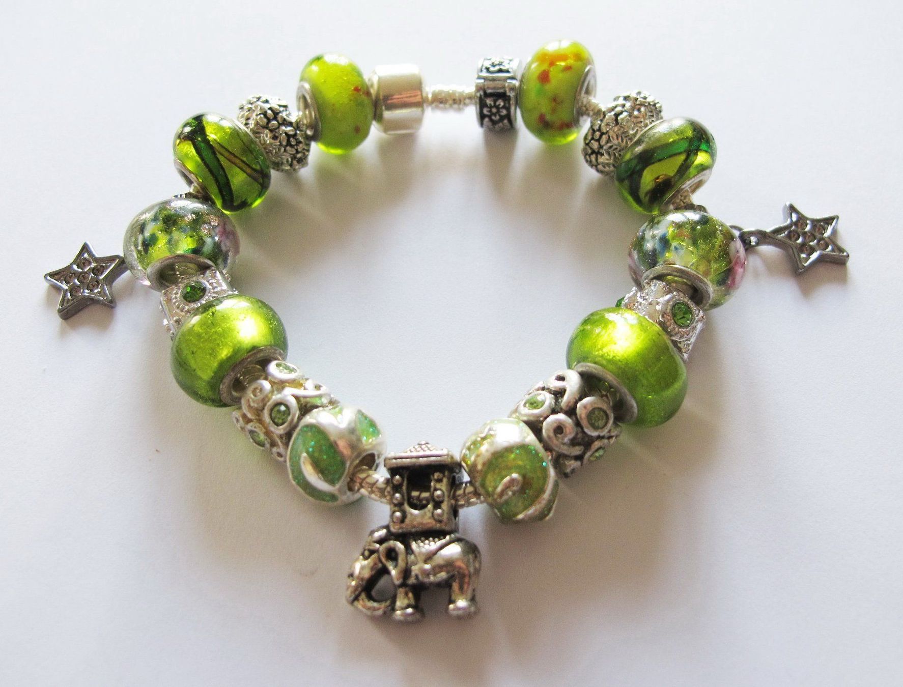 Ciondoli: European Beads Kette selber machen DIY – Nuovo (secondo la descrizione) da Schwanden GL venduto da UHRKNALL 3