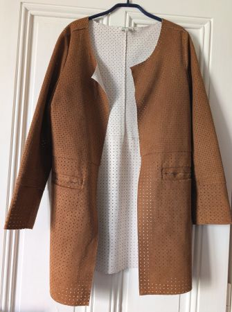 AMY LOU : Veste daim légère souple lagenlook S-M