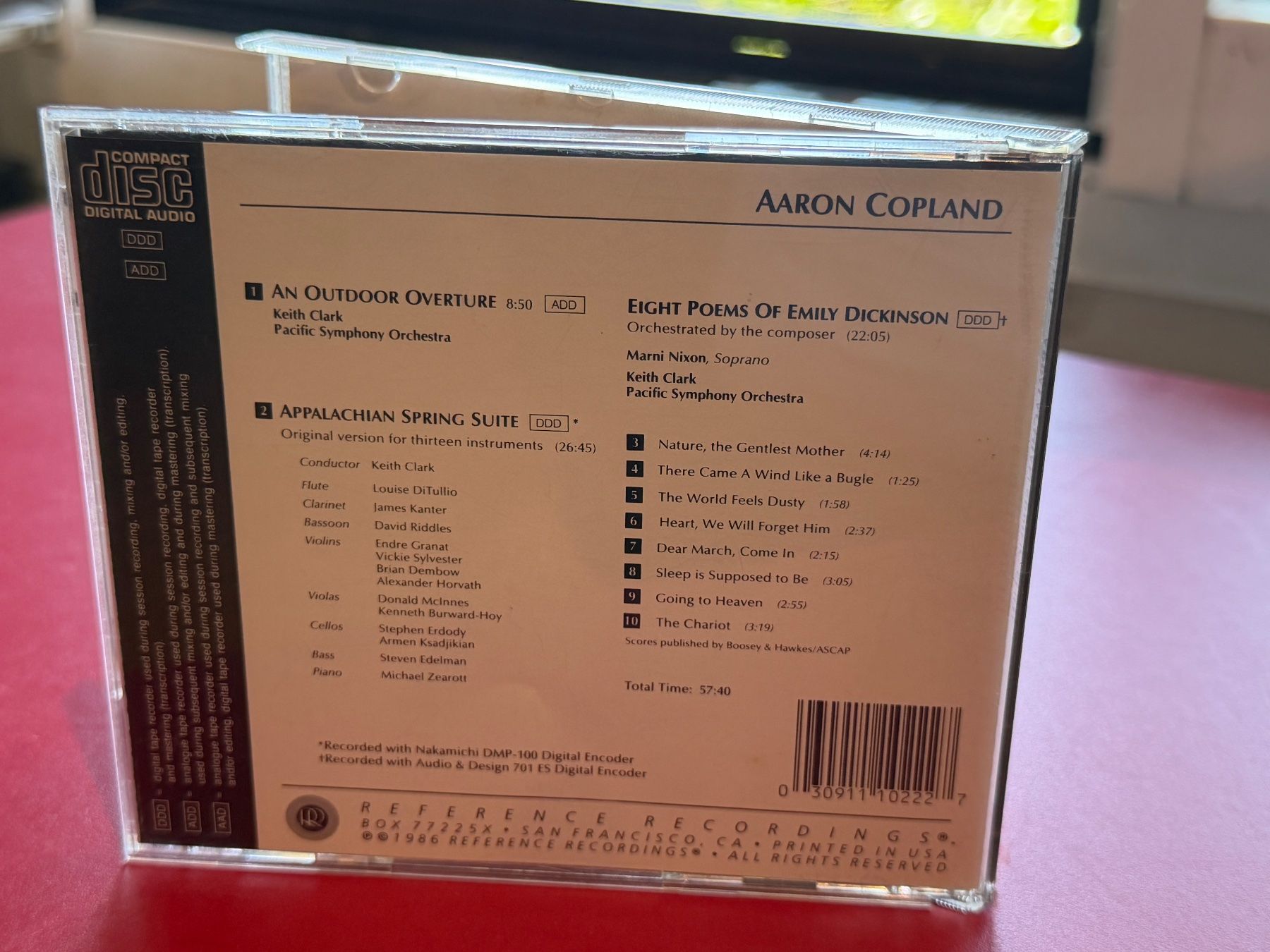 CD: Aaron Copland, Keith Clark - Appalachian Spring Suite HF41A – Usato da Küsnacht ZH venduto da JazzRecords 1