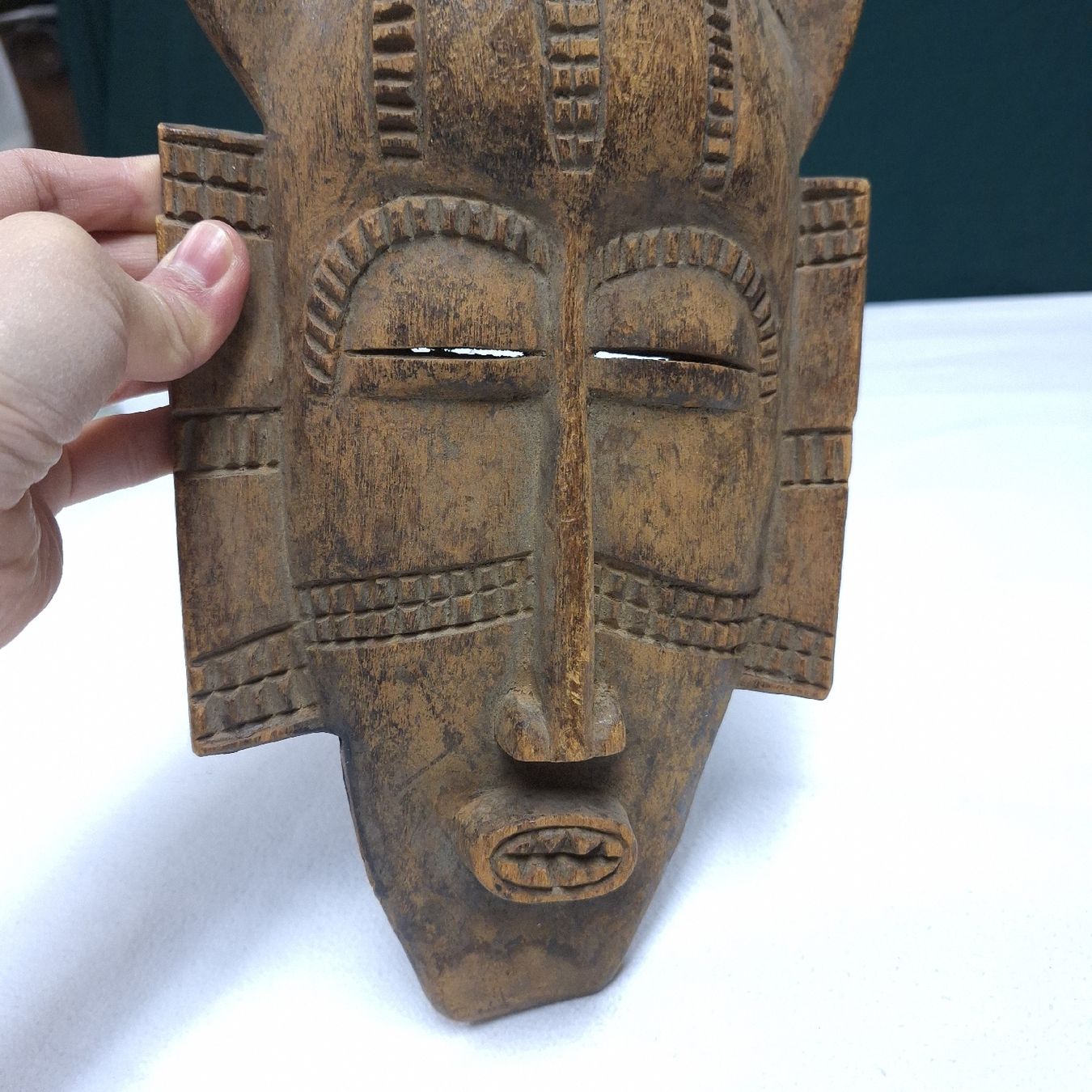 Internationale Kunst: Antike, sehr schöne, afrikanische Maske – Gebraucht aus Winterthur von Goldpipau 6