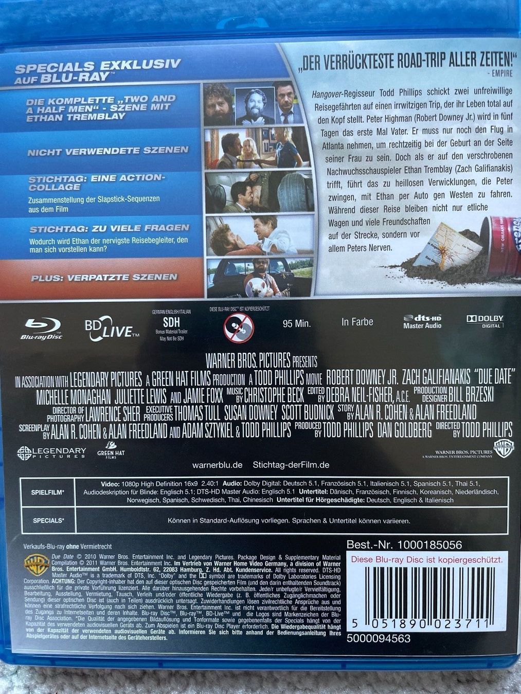 Alle DVDs: [Blu-ray] Stichtag (2010) – Gebraucht aus Frasnacht von GracyStore 1