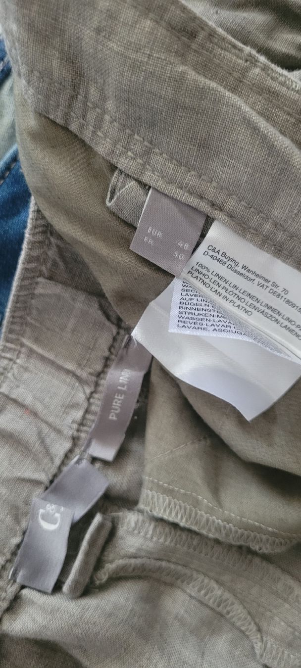 C&A Pantalons: Pantalon femme 100% LIN /taille 48 beige – D'occasion à Vevey par x_y_f 1