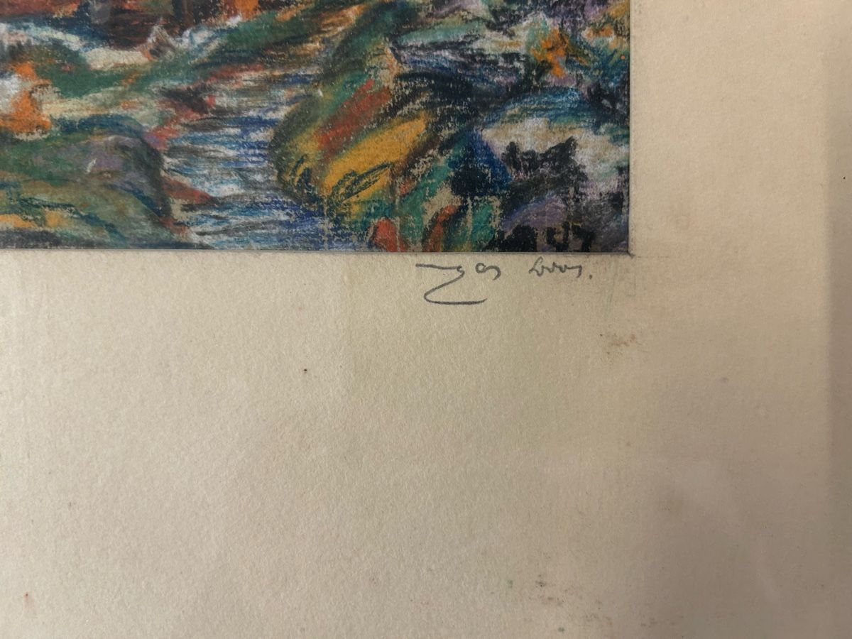 Tableaux: Berggemälde mit chalet – D'occasion à Zürich par BashasBrockenhaus 2