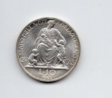 (692) 10 Lire, Vatikan, 1942 Top Stgl