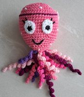 Baby Spielzeug gehäkelt, Tintenfisch, Greifling, Geschenk