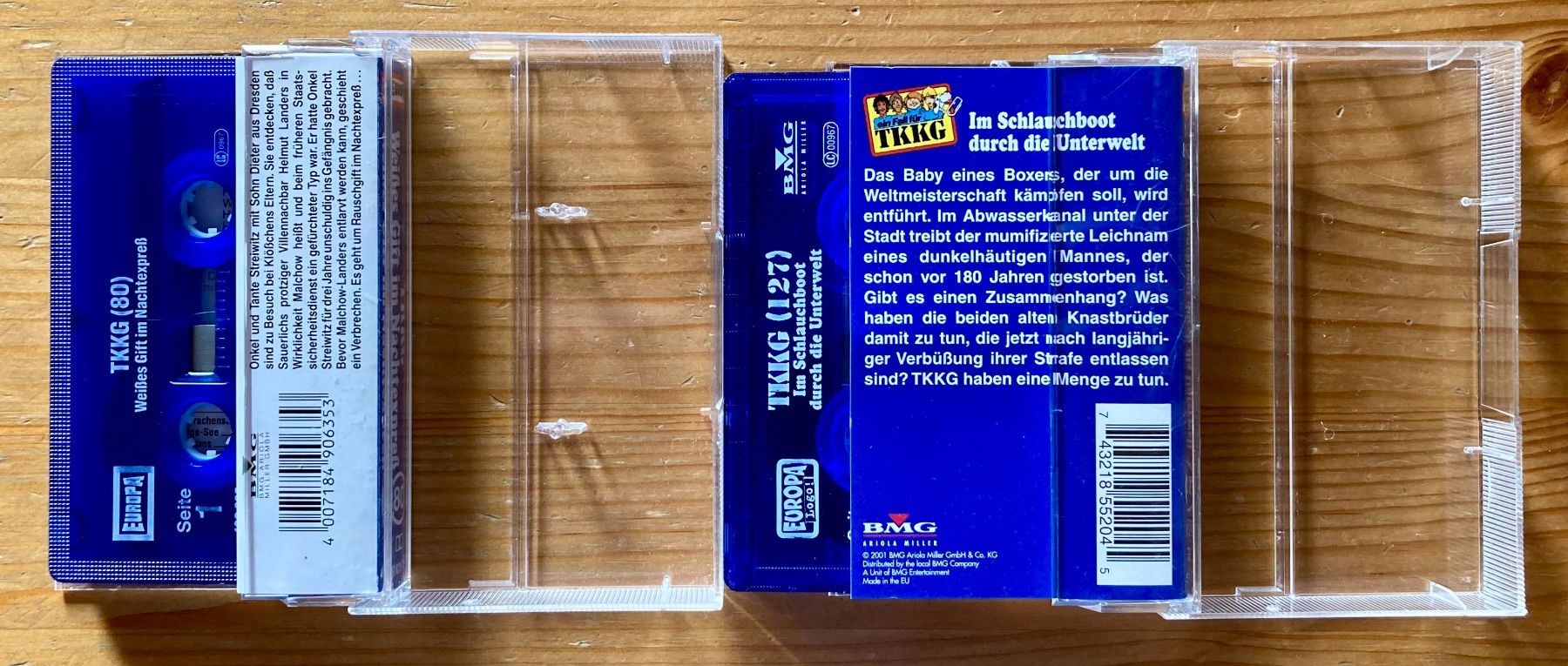 Kompaktkassetten: 2x TKKG (Europa-Hörspiele) – Gebraucht aus Zürich von Djmotionch 1