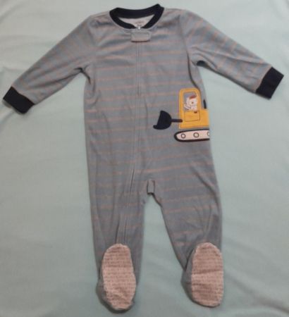 Carter's Baby Schlafanzug gestreift gebraucht Kranmotiv