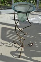 Eisengestell mit Glas 80cm hoch 30cm Durchmesser