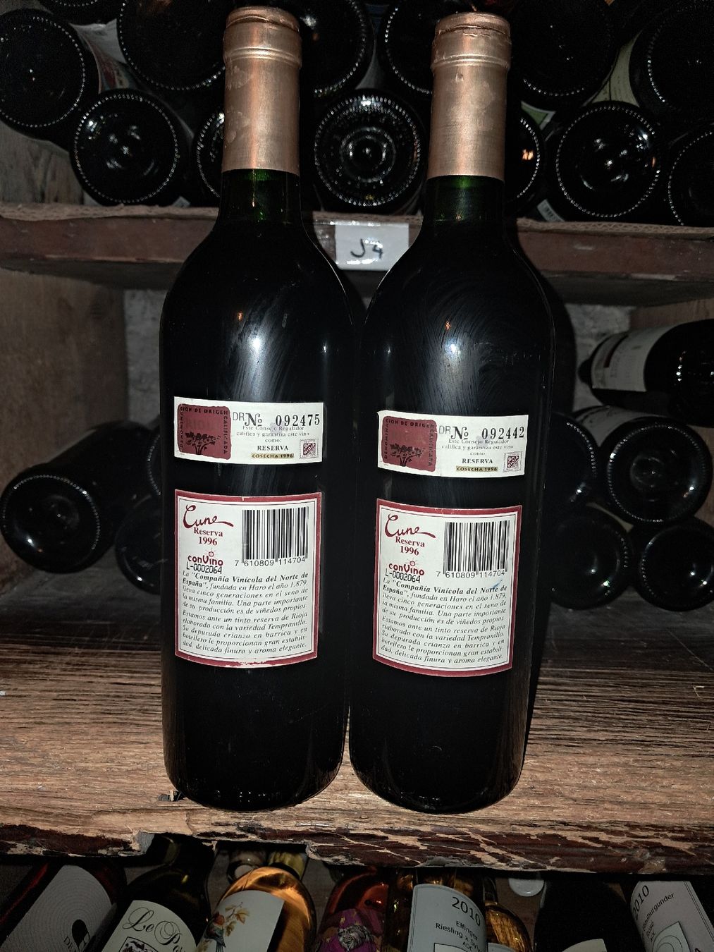 Rioja Vino: Lot de 2 Cune Reserva rioja 1996  – Nuovo e nell'imballaggio originale da Le locle venduto da juliensaran 2