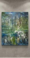 Gemälde " Schwanensee " handmade 80×100