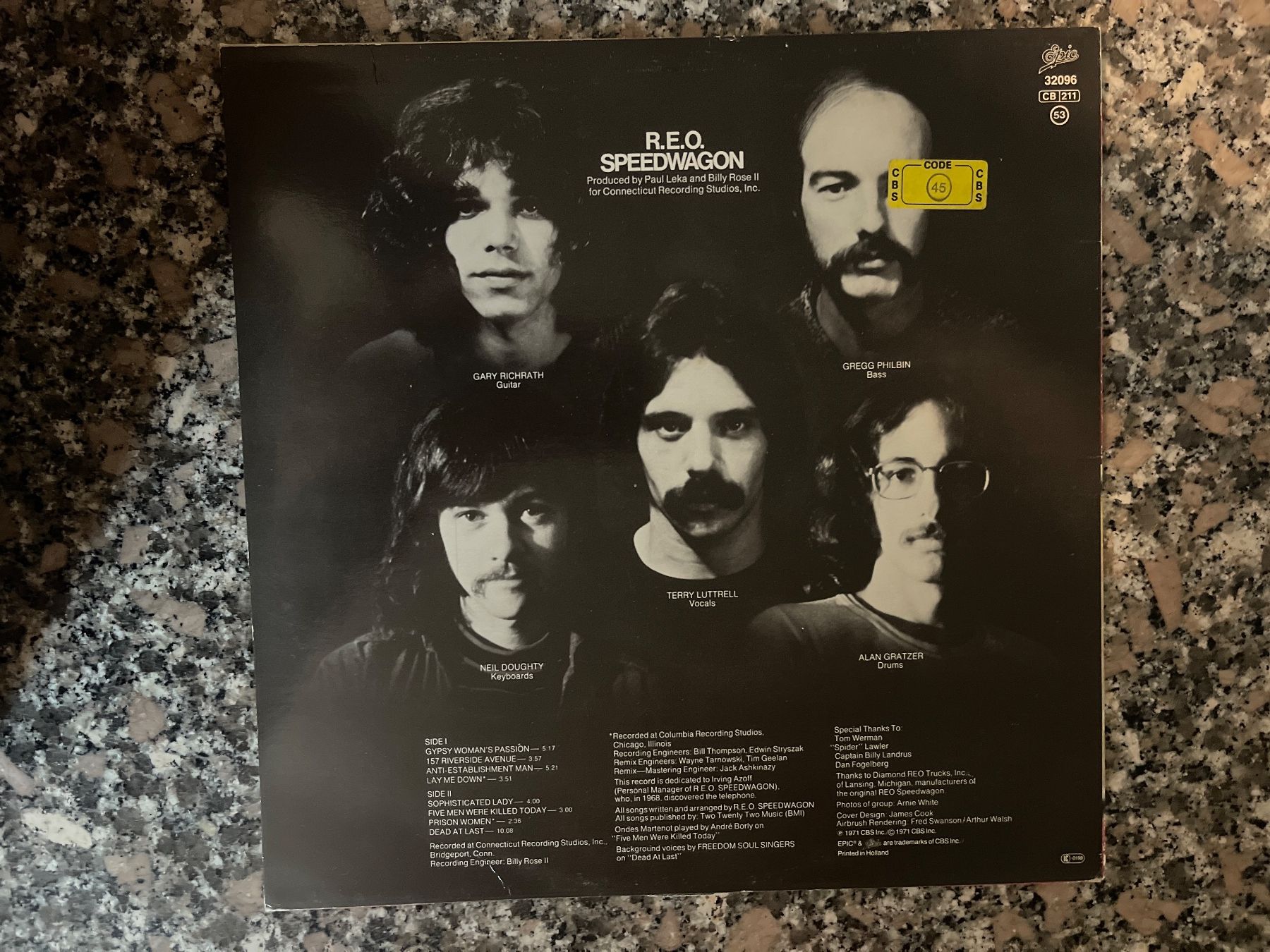 Dischi in vinile: A765/REO Speedwagon – Usato da Frutigen venduto da Philippe_jsp 1