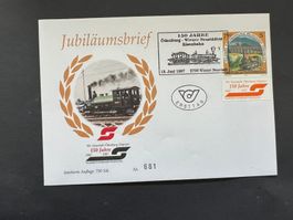 Bahn Österreich Wien-Neustädter 1997 Brief gest. (E1516)