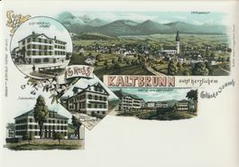 Gruss aus Kaltbrunn -  (AK Lithoansicht um 1900 im Form A4)