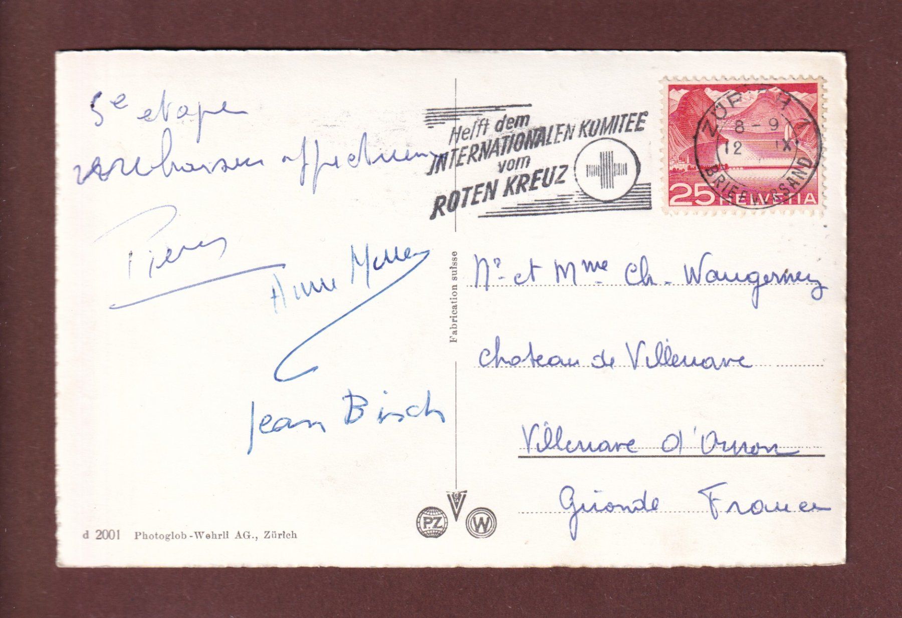 Cartoline postali: ZÜRICH - Hans Waldmann Denkmal – Usato da Pully venduto da nicecards 1
