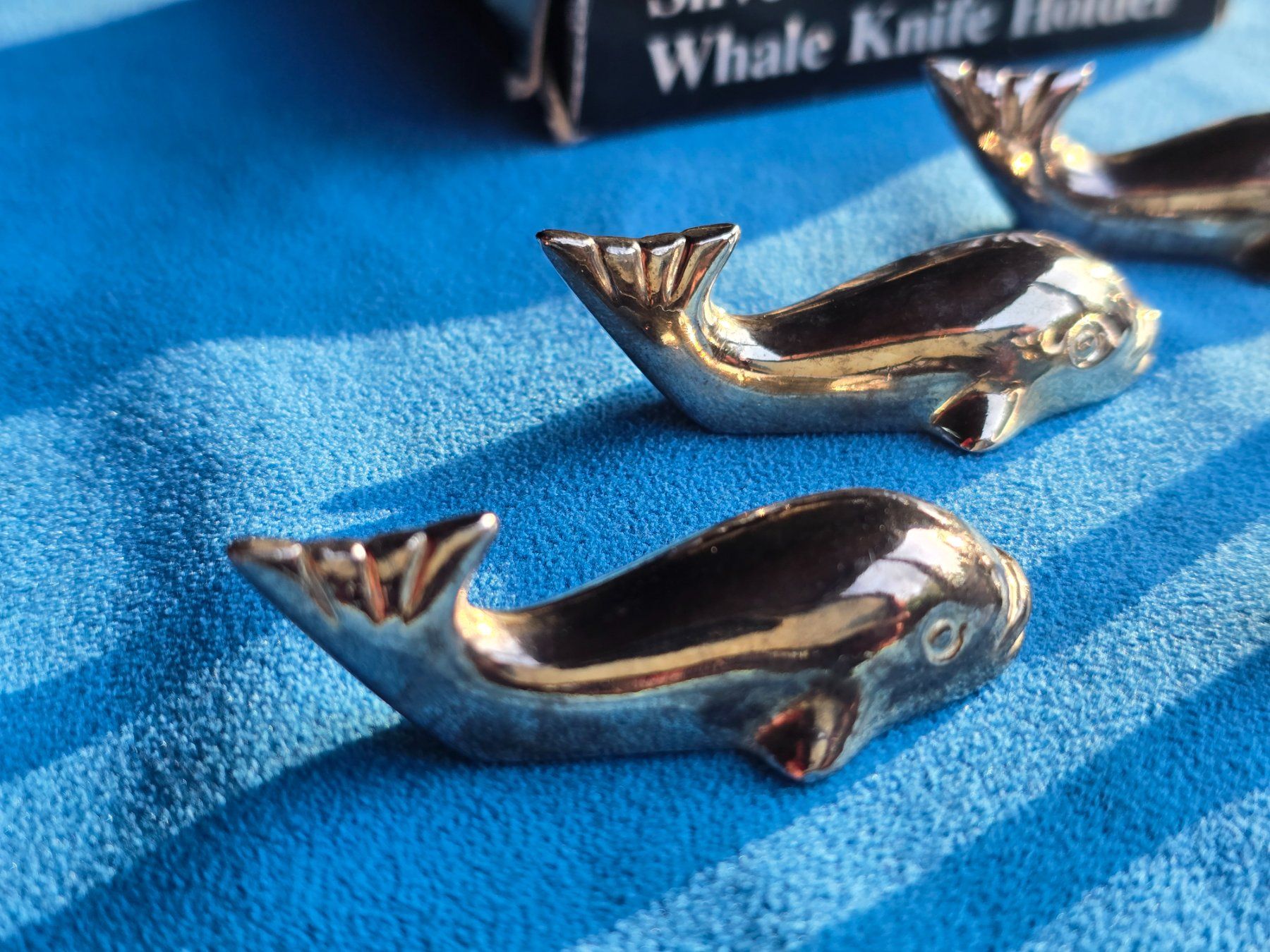 Set di posate: Porte-couteaux baleine plaqué argent 6 pcs – Usato da versoix venduto da moonkey02 1