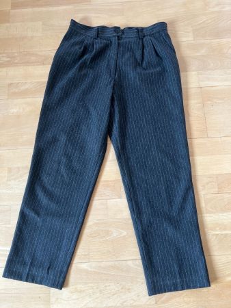 MADPANTS TICINO Hose, 70% Wolle, Gr. 40, grau/gestreift