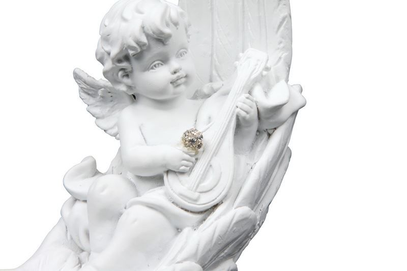 Statuette: Engel, Engel -Harfe und Ukulele- – Nuovo e nell'imballaggio originale da Wettingen venduto da Swala 1