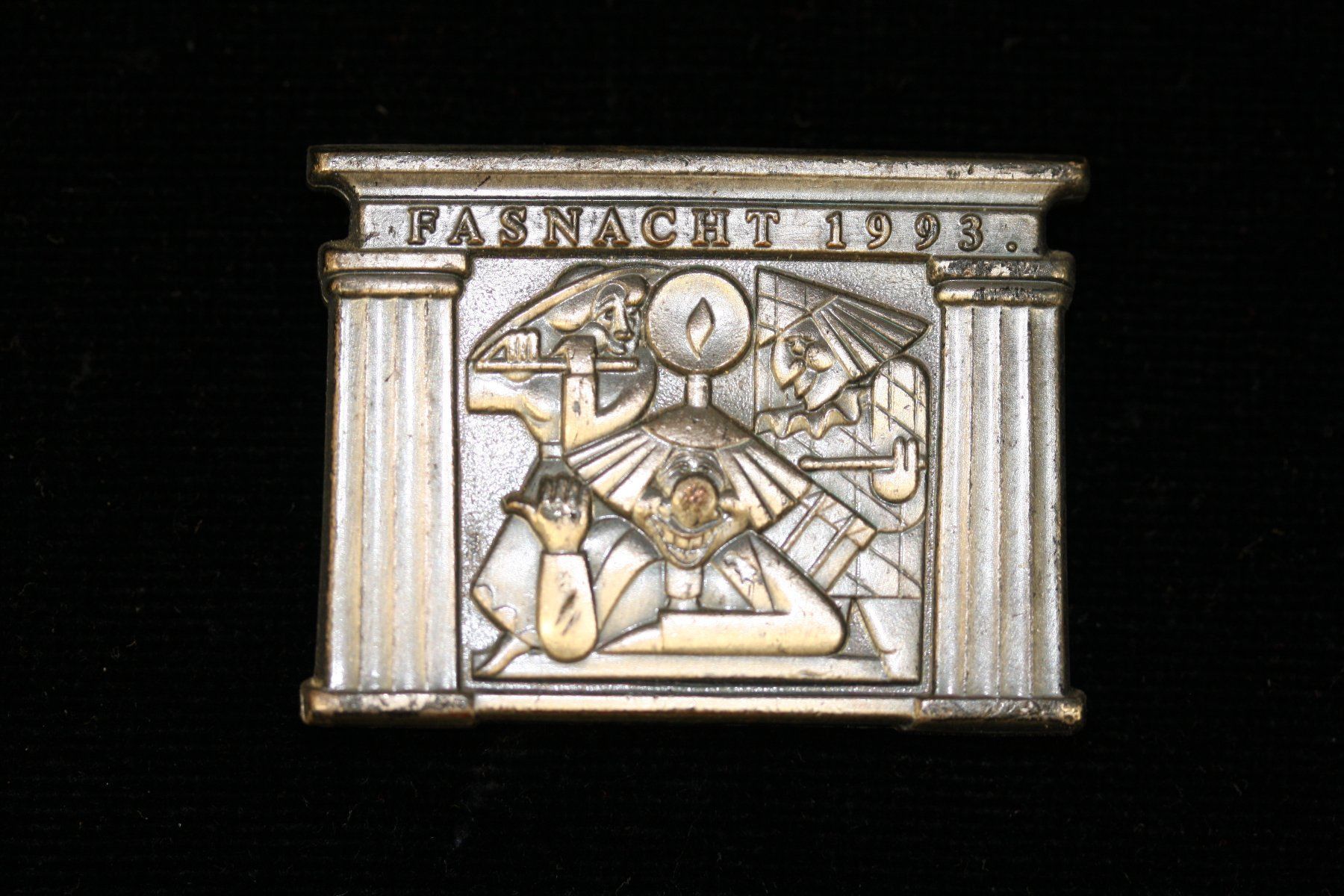 Basler Placchette & Badge: Baslerfasnacht 1993 Silber – Usato da Allschwil venduto da Schluurbi605