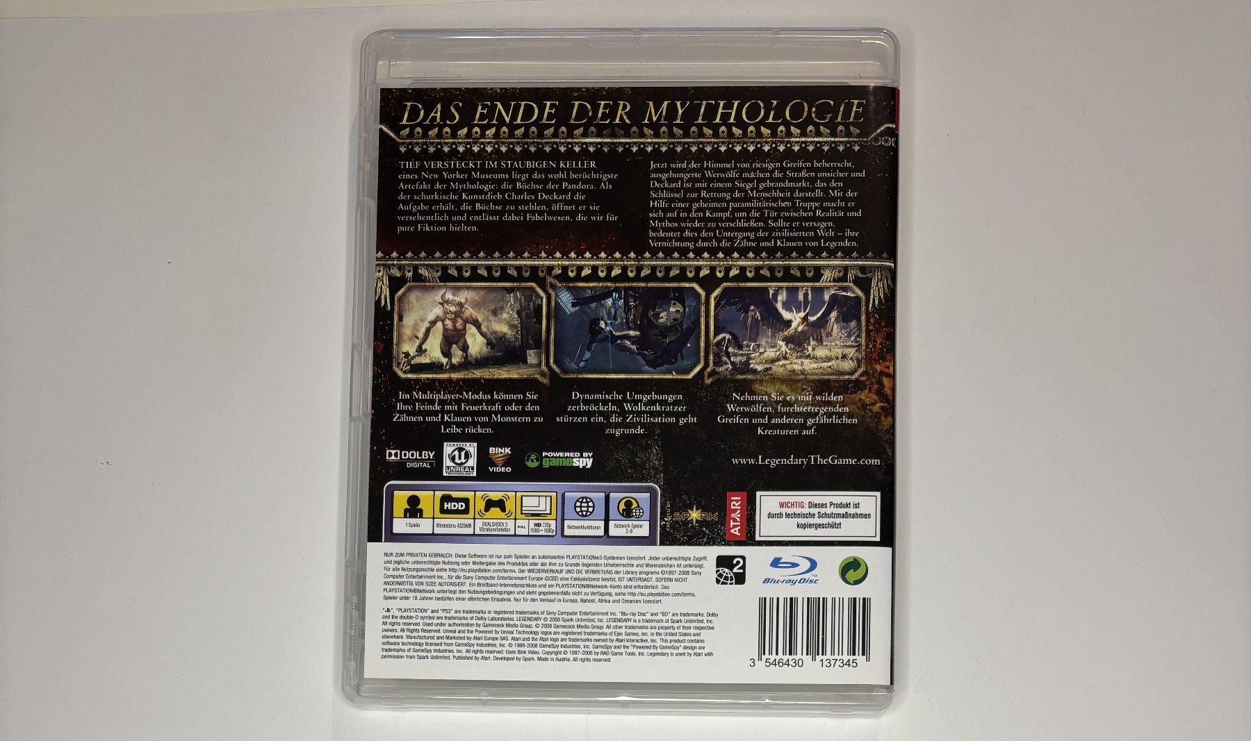 Giochi: PS3 - Legendary – Usato da Allschwil venduto da Bullach 2