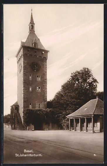 Cartes postales: AK Basel, Partie am St. Johanntorturm – D'occasion à Berlin par bartko-reher