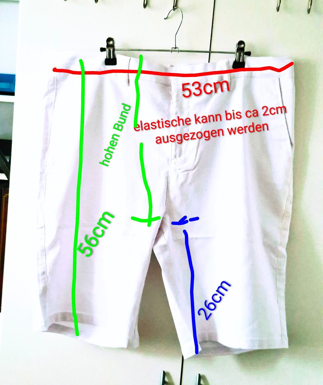 Pantaloni: Sommer Herren  Shorts weiss gr 40 eher grosse grösse – Nuovo (secondo la descrizione) da Reinach AG venduto da nicki024 2