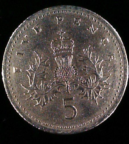 Alle Münzen: Five Pence 1992 Elizabeth II / 5 p – Gebraucht aus Zürich von Limmatufer 1