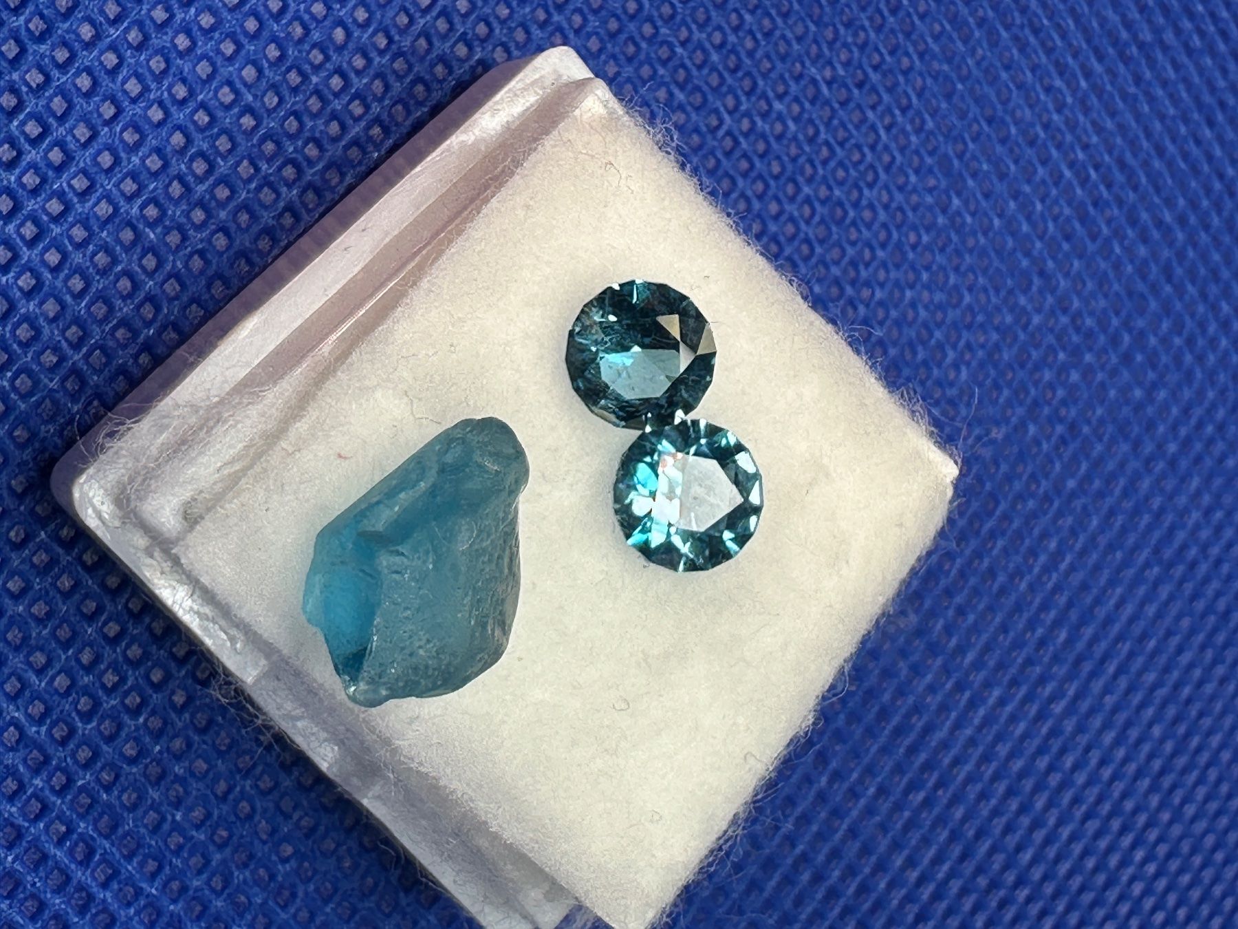 Pietre preziose: 2x Topas Blue Natürlich – Nuovo (secondo la descrizione) da Grenchen venduto da edi_gr