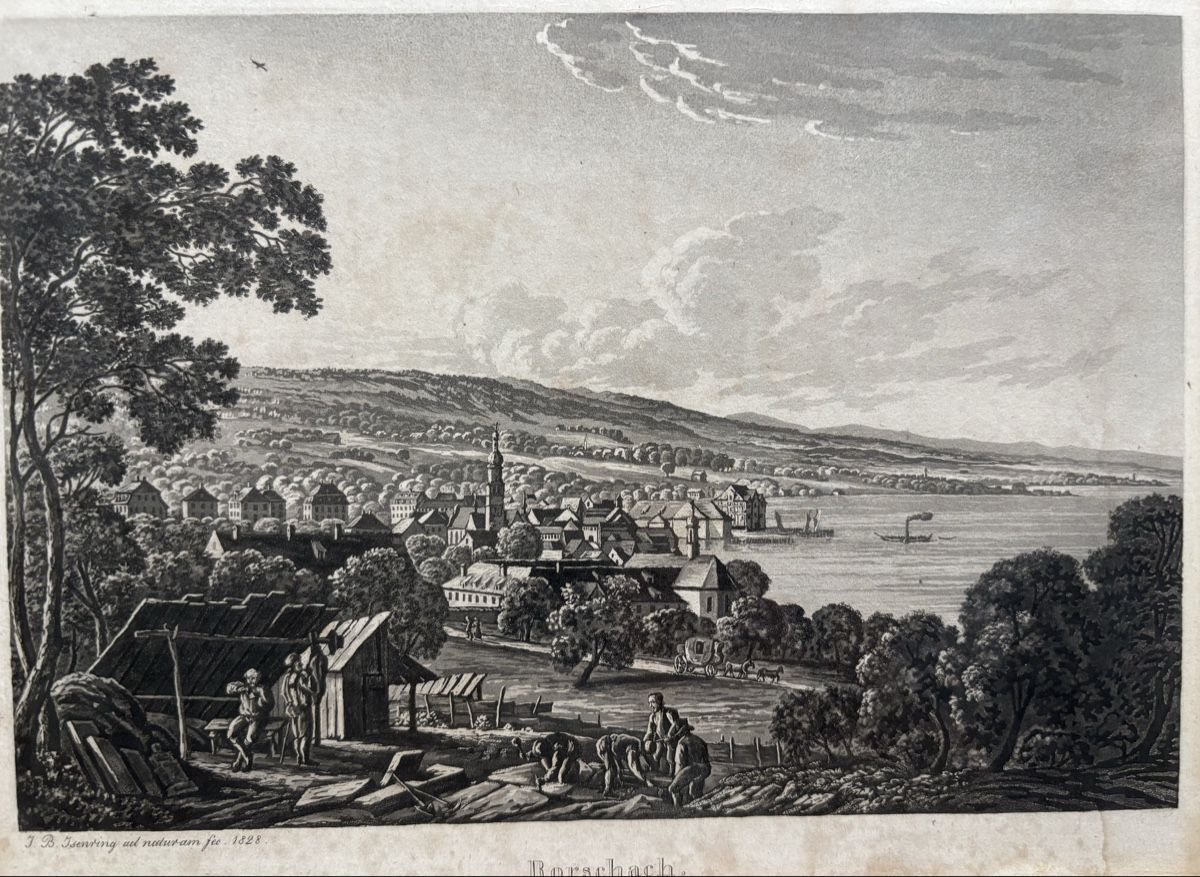 Incisioni: Rorschach von Osten 1828 – Usato da Goldach venduto da Lebel 1