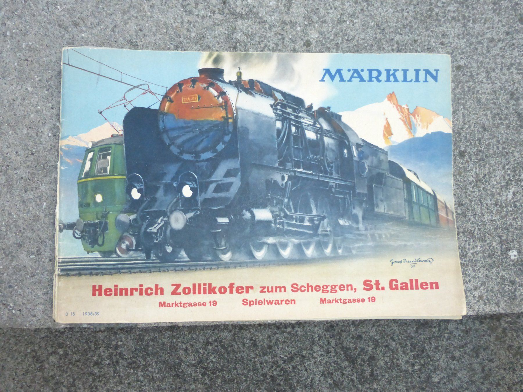 Riviste & Magazine: Märklin Katalog D15  1938/39 – Usato da Romanshorn venduto da kollefa