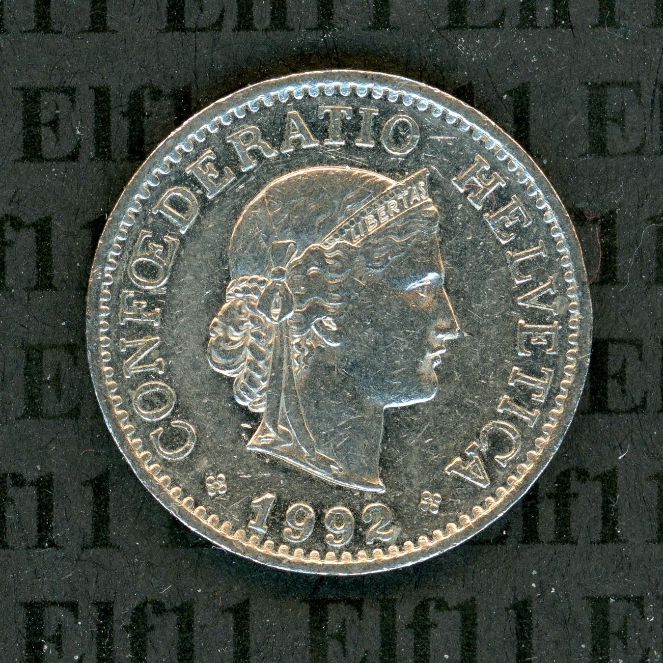 Tutti le monete: CHF___0.10 1992 -vz 10 Rappen – Usato da Widnau venduto da Elf11