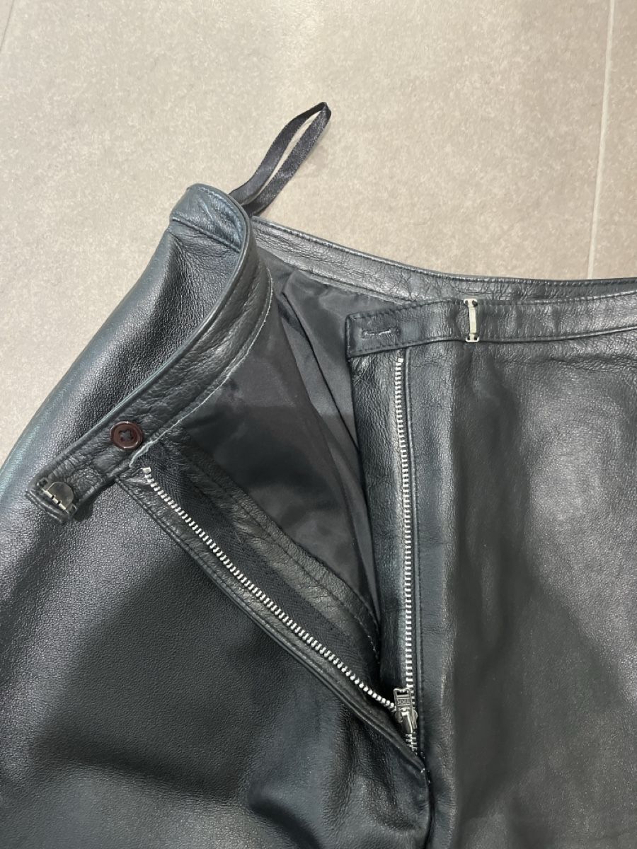 Pantaloni: Schwarze straight fit Lederhose 100% – Nuovo (secondo la descrizione) da Brugg AG venduto da ine_sl8m 2