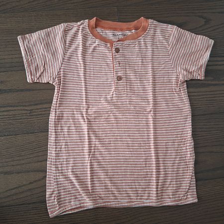 T-Shirt Manor Kids gestreift orange Grösse 110/116