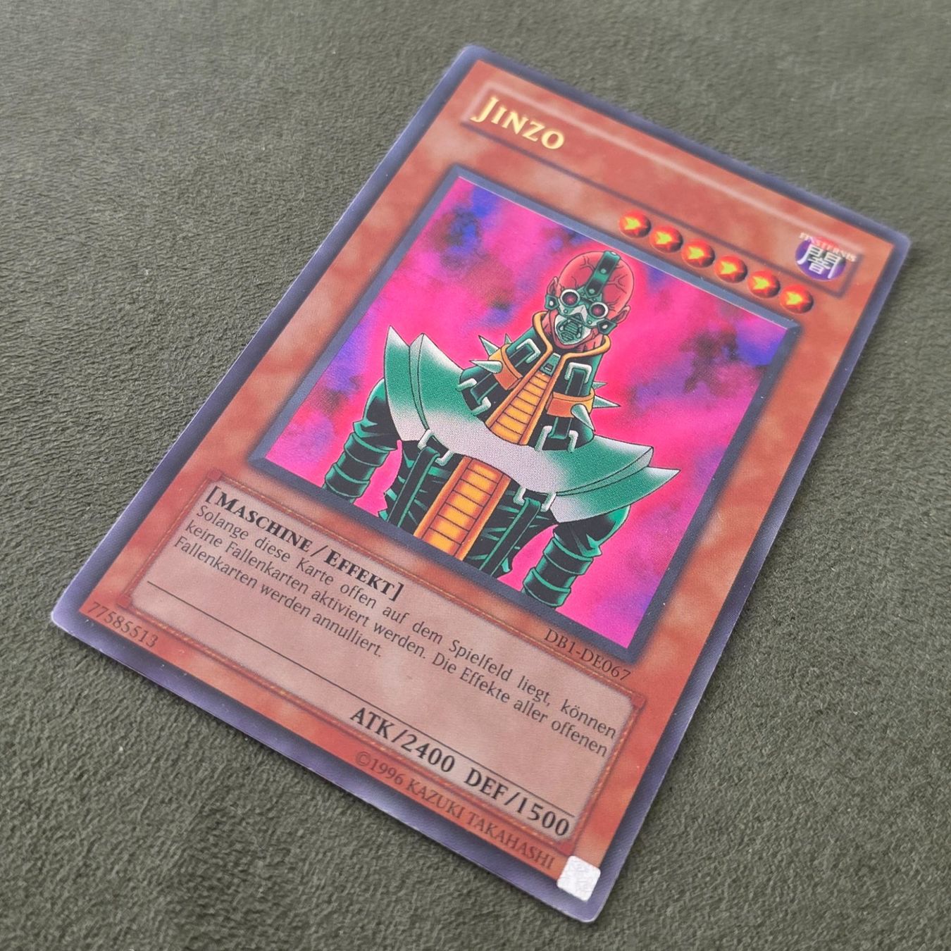 Yugioh Carte collezionabili: Yu-Gi-Oh! DB1-DE067 Jinzo GD – Usato da Oberwil BL venduto da Autobueb 1