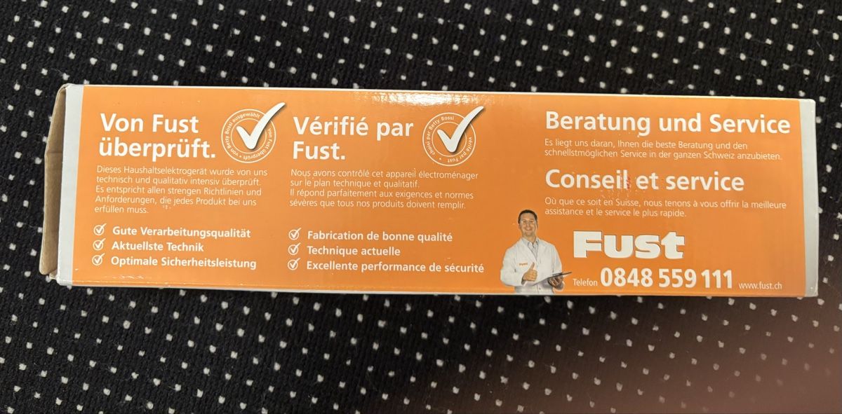 Fust Ferri da stiro: Dampfglätter – Nuovo e nell'imballaggio originale da Winterthur venduto da ru.he 2