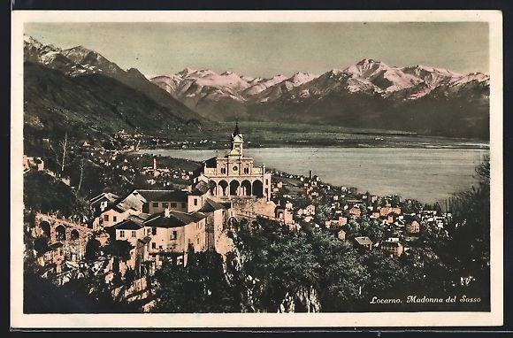 Cartoline postali: AK Locarno, Madonna del Sasso – Usato da Berlin venduto da bartko-reher