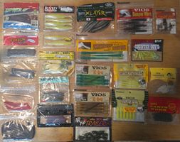 Grosses Set an Gummiköder, Megabass, Raid etc